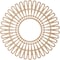 Ekena Millwork Cornelius Wood Fretwork Pierced Ceiling Medallion, Alder, 40"OD x 14 7/8"ID x 1/4"T CMWP40X0250CRAL - alternate 3